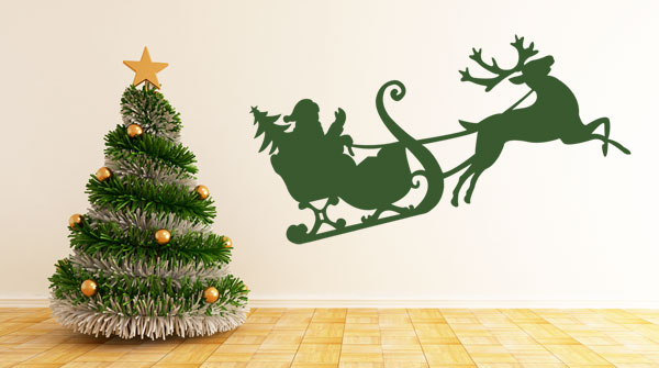 decoración navideña con vinilos